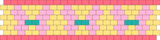 Fluttershy Cuff - pink, red, yellow