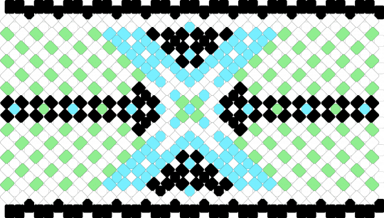 middle panel - xbase,geometric,x,neon,light blue,teal