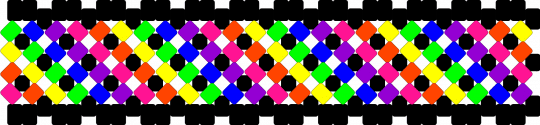 Rainbow Stripe X Cuff - black,purple,cotdneon,rainbow,x cuff,stripes,neon