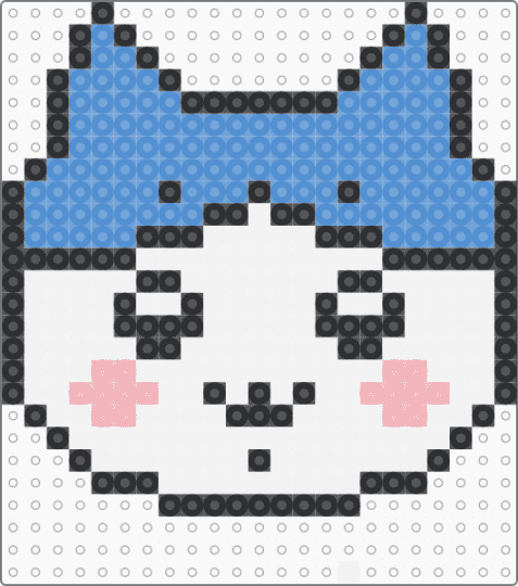 hachiware!! ٩(^‿^)۶ - light blue,chiikawa,character,perler,hachiware