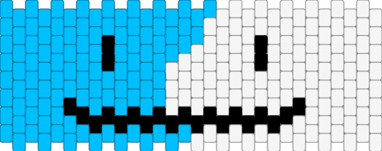 Finder cuff - light blue,white