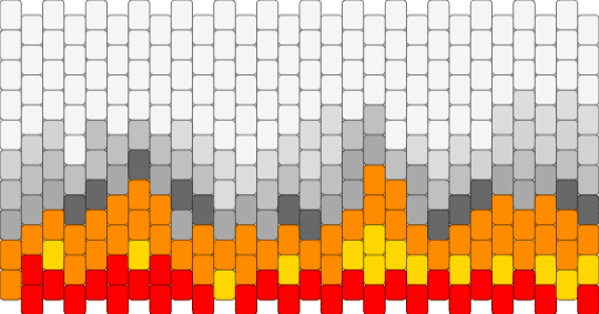 burning paper multistitch cuff - white,beige,orange,red