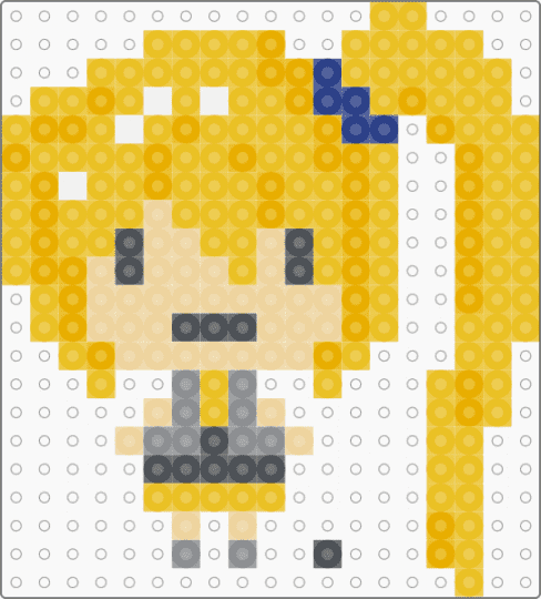 Neru but uses no black - yellow,orange,vocaloid,neru,music,singer,miku,silly,no black