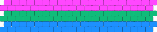 Polysexual - lgbtqia, light blue, pink, poly, polysexual, pride, teal