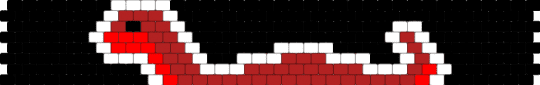 Dino cuff 14 - black,red,white