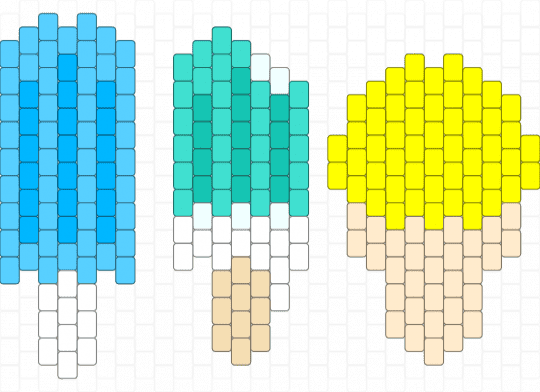 Ice cream - light blue,yellow,cotdicecream,ice cream,popsicle,ice cream cone,vocaloid,kaito,miku,rin and len