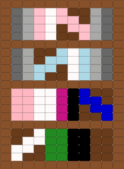 Pride Bookself (Demiboy,demigirl,Neutrois,genderfluid) - tan,pink,brown,books,lgbtq,neutrois,demigirl,demiboy,genderfluid,pride