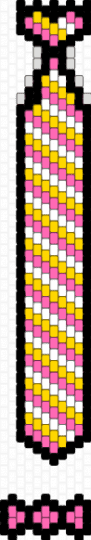 My Melody Tie - pink,yellow,my melody,sanrio,white,tie