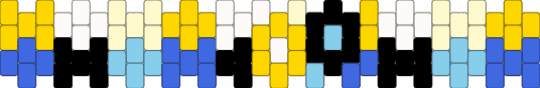 Shadow Milk and Pure Vanilla Cuff - yellow,flower,blue,cuff,crk,smc,pvc