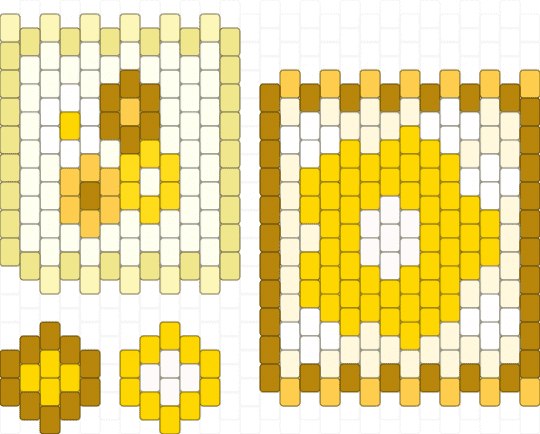 Pure Vanilla Themed set - yellow,gold,pvc,flower,white,charm