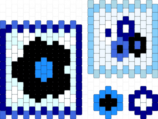Shadow Milk Themed Set - light blue,purple,smc,flower,charm,blue,black