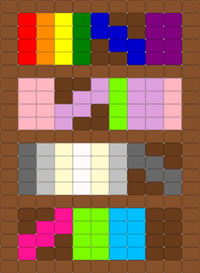 Pride Bookself (Trigender,LGBT, Demigender, polysexual) - tan,pink,brown,lgbt,trigender,polysexual,demigender,pride,lgbtq,books