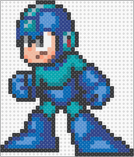 Mega Man - blue,light blue,teal,games,gaming,video games,nintendo,capcom,megaman