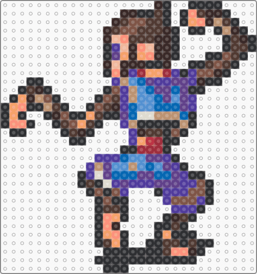 Sten (BOF2) - purple,orange,brown,video games,games,nintendo