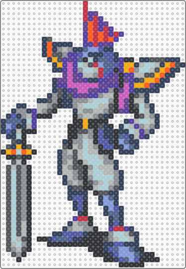 Frog knight Jean (BOF2) - purple,gray,beige,light blue,video games,games,gaming,nintendo