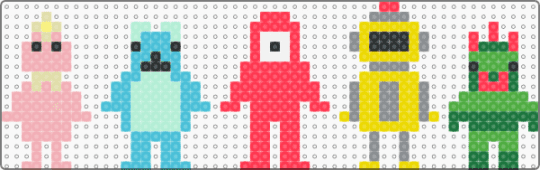 Yo Gabba Gabba - red,green,light blue