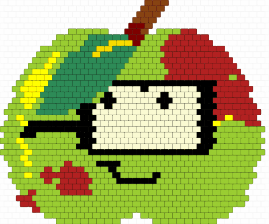 apple bag side 1 - green