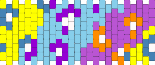 idea 2 - light blue,yellow,pink