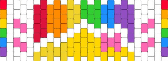 rainbow star - yellow,pink