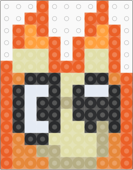 Bingo Charm - orange,bluey