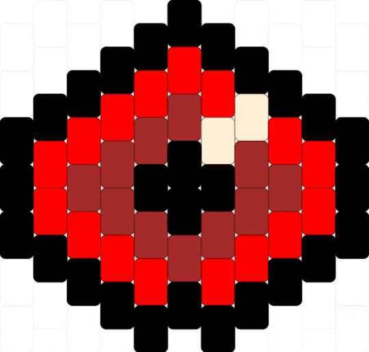 Red eye charm - red