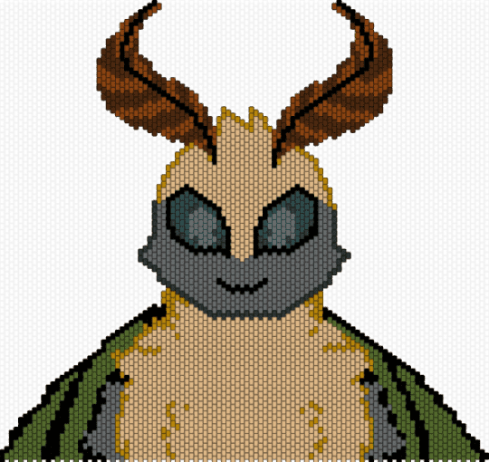 Moth fursona - gray,beige