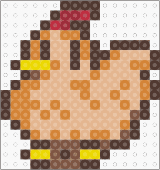 Stardew Valley Chicken - brown,orange,beige