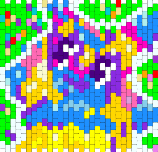 Yatta panel - purple,yellow,light blue,green