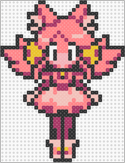 Deltarune Pink/Mew Mew (chapter 5) - deltarune, deltarune chapter 5, mad mew mew, mew mew, pink, red