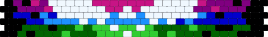 Deltarune Kris Susie Ralsei cuff - green, pink
