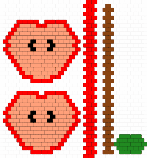 Small apple bag - red,orange