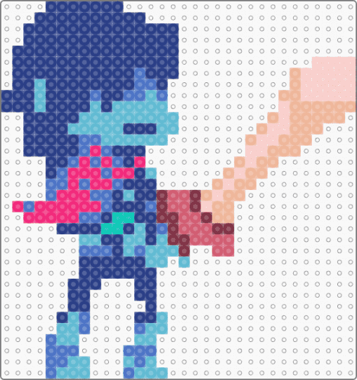 Kris battle sprite inner - beige, blue, light blue