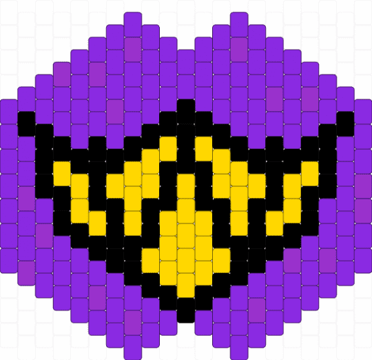 Susie deltarune mouth mask - purple