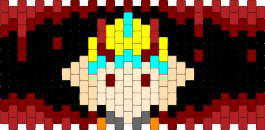 Hatred/Builderman from Block Tales - beige,brown,red,block tales,cuff,hatred block tales,hatred,builderman,roblox,bt,blocktales