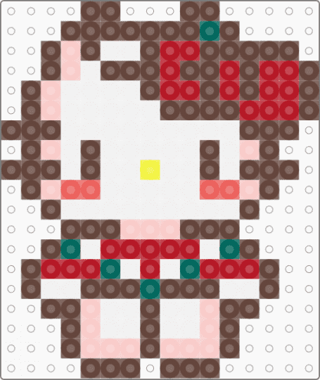 hello kitty - brown,red