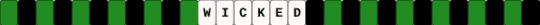 Wicked Kandi Single - green,white,black,kandi single,wicked