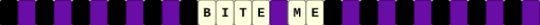 Bite Me Kandi Single - purple,white,murder drones,kandi,single,uzi,bite me