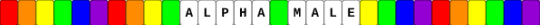 Alpha Male Kandi Single - yellow,green,purple,brainrot,alpha male,kandi single,random single,random kandi,bracelet