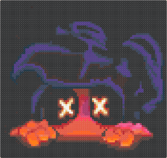 Cyn-Fuse Bead Pattern - black,brown,purple,red,cyn,murder drones,fuse bead