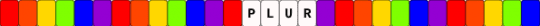 PLUR Kandi Single - red,purple,plur,rainbow,kandi,single