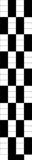 Checker Kandi Tie - white,black,checkers,kandi,tie