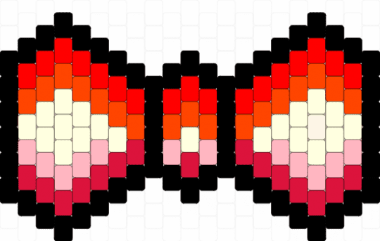 Lesbian Kandi Bow Tie - red