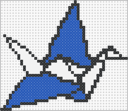 paper crane BYU - blue,white