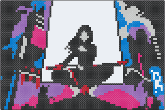 City6 - black,pink,city,neon,tokyo,canvas,art,person,cat,night