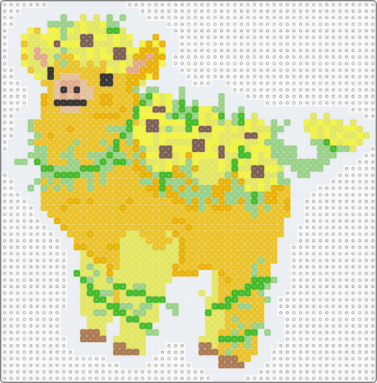 Dandelion - yellow,cow,cute,nature,farm,flower,animal,nova,sticker