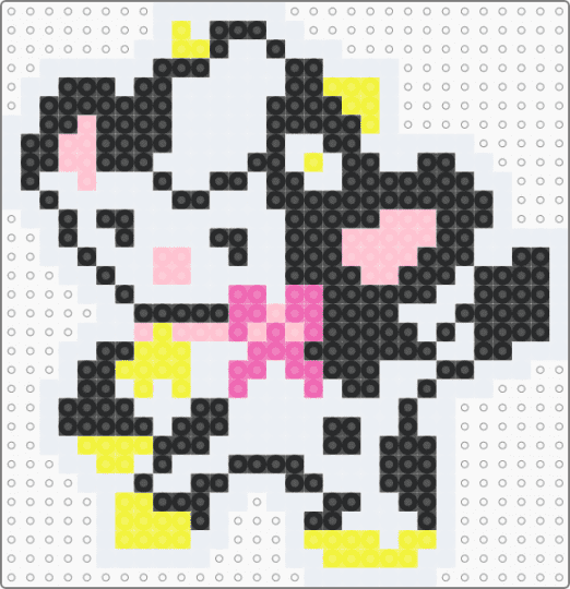 @nova_does_art Gabriella - white,pink,yellow,cow,cute,nova,small,collab,sticker,animal
