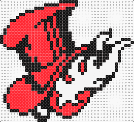 phantom hat - red,white