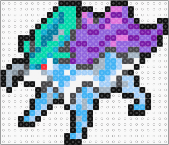 mini suicune - pink,purple,light blue,brown