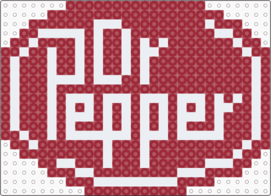 Dr. Pepper Logo - white,red