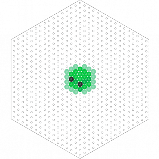 Mini minecraft slime - green, teal